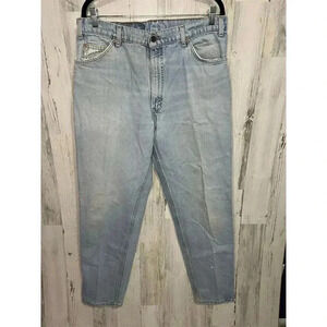 Vintage Levi's 550 Men's Light Blue Orange tab Jeans W36 L32 Relaxed Tapered Fit